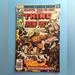 VINTAGE MARVEL TWO-IN-ONE THE THING AND IRON FIST VOL 1, NO. 25 MARCH 1977